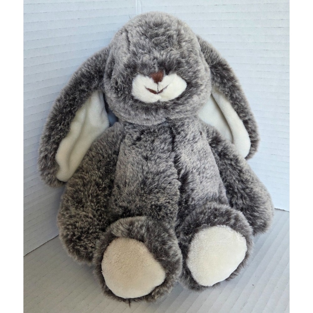Dilly Dudu Woodland Bunny Rabbit Stuffed Animal Plush Earthy Brown 10 inch Soft